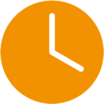 orange clock