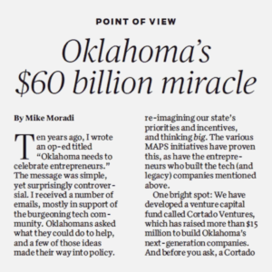 Article: Mike Moradi’s View: Oklahoma’s $60 Billion Miracle